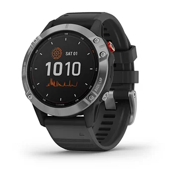 Garmin fēnix 6 Solar - Silver con cinturino black
