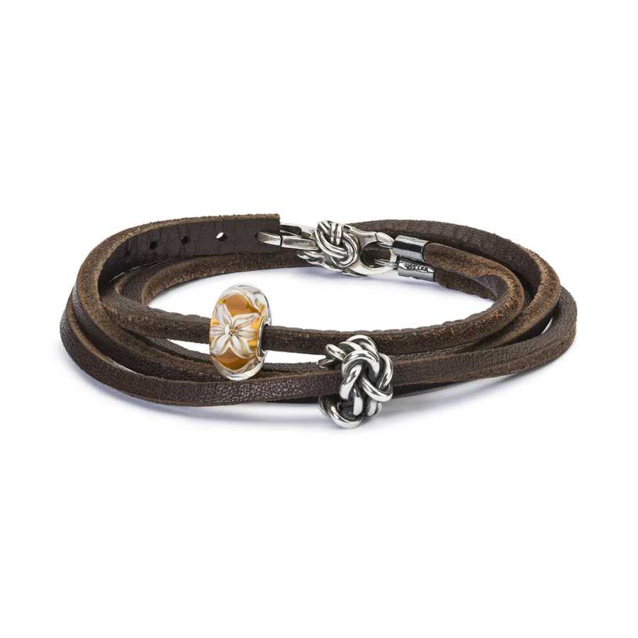BRACCIALE CUOIO MARRONE - immagine 5