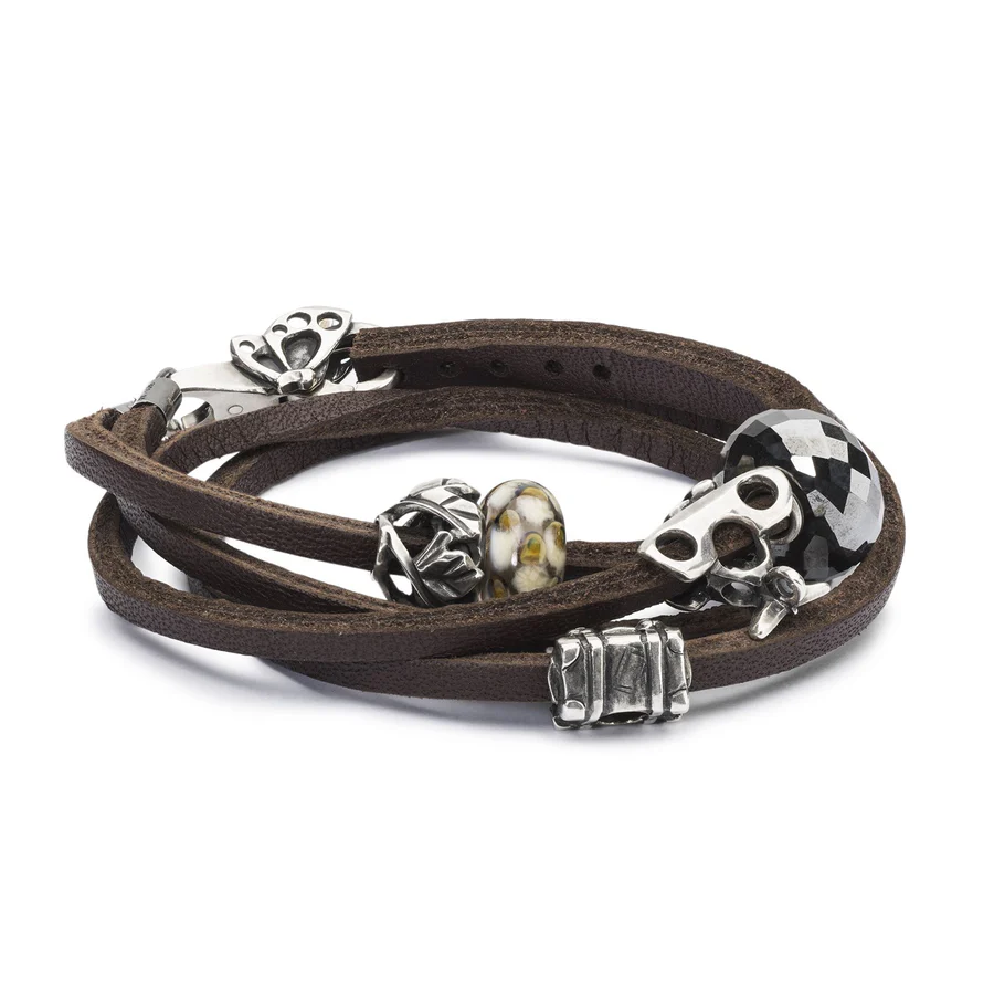 BRACCIALE CUOIO MARRONE - immagine 4