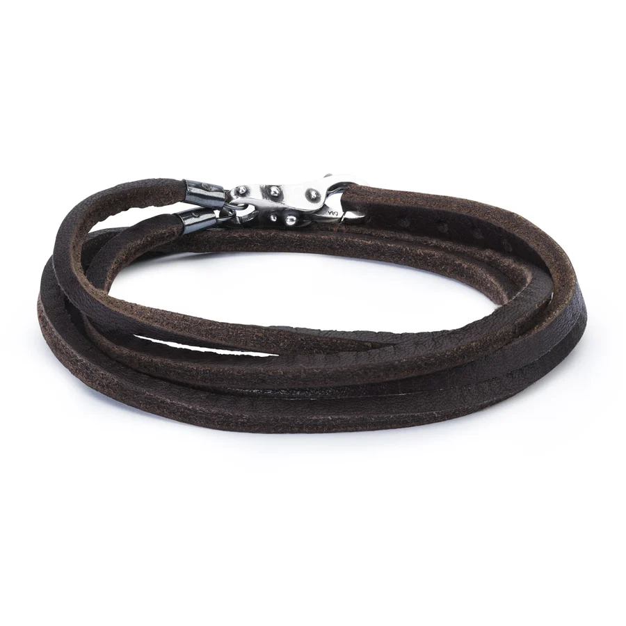 BRACCIALE CUOIO MARRONE - immagine 3