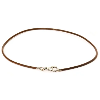 COLLANA CUOIO MARRONE
