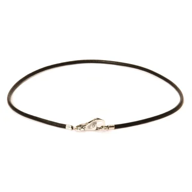 COLLANA CUOIO NERO