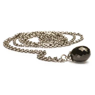 COLLANA D'ARGENTO CON ONICE NERO